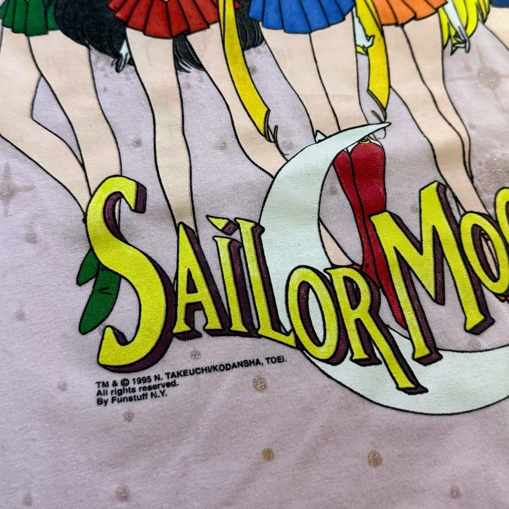 Vintage 90s Dead Stock 1995 Sailor Moon Anime Single Stitch Tshirt - Picture 6 of 10